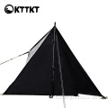 Carpa triangular de campamento negro al aire libre de 2 kg